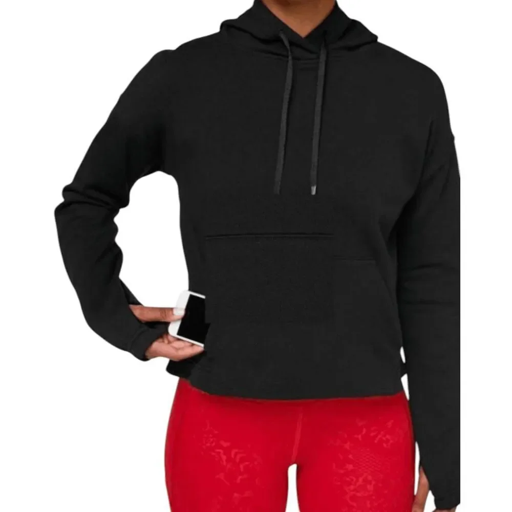 NWOT LULULEMON ATHLETICA Stronger As One Cropped Hoodie 'Lululemon X Barrys' Siz